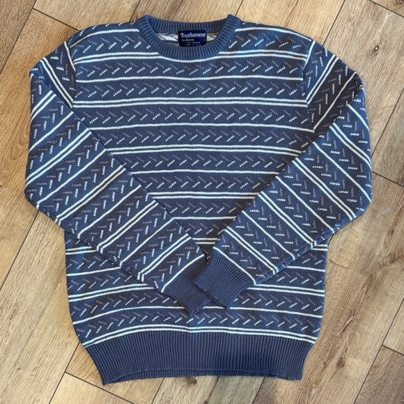 Arrow Other - Vintage Tournament by Arrow Geometric Knit Sweater Men's Large